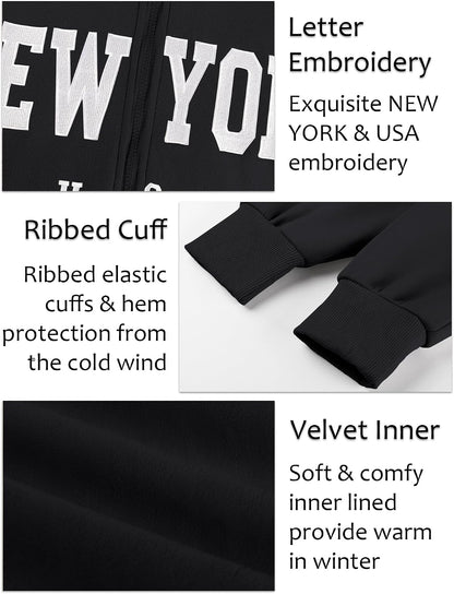Zip up Hoodies for Women Oversized Y2K Velvet Sweatshirt Long Sleeve 2024 Fashion Hoodie Jacket with Pocket